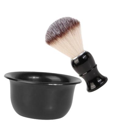Dressoos 1 set of soap hairdressing cup hair razor brush shaving bowl for the beard shaving soap bowl Snice foam brushes Razor cup soap razor set for men ABS shaving brush man