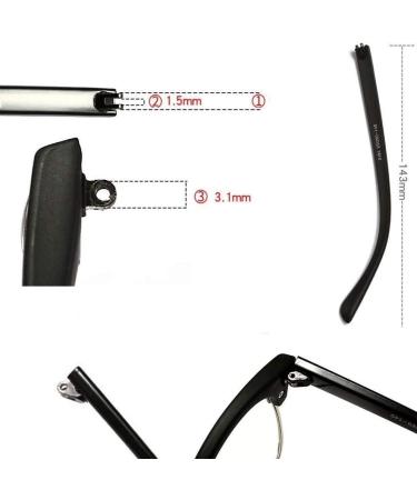 Buy VIORNO Black Plastic Replacement Glasses Legs - Durable Temples for Eyewear - Buy Online on GoSupps.com