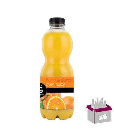 6x1L - Pure orange juice with rioba pulp