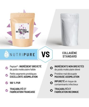 Nutripure | Pack Tendinites | Peptan B 2000 Daltons | Pour les personnes ayant des tendinites passag res ou chroniques | Pure Glycine | Active Curcumine | Made in France - Buy Online on GoSupps.com