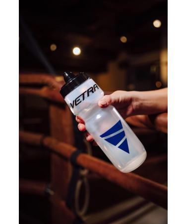 VETRA 22oz Sports Squeeze Water Bottle - Leak Proof Valve, BPA-Free Polypropylene - Ideal for Running, Cycling, Soccer & Football - Buy Online on GoSupps.com