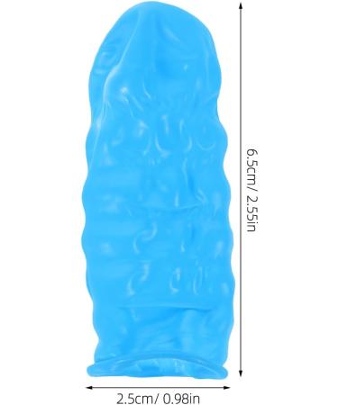 Buy LOGOFUN 100Pcs Butyronitrile Finger Coat - Anti-Wear Finger Protectors for Home Use - Blue | International Shipping Available - Buy Online on GoSupps.com