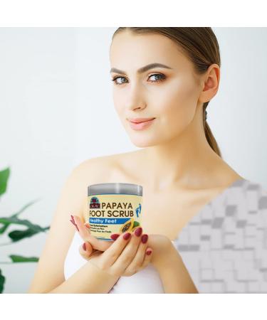 OKAY Papaya Foot Scrub 6 oz - Exfoliating and Moisturizing Foot Care Solution - Buy Online on GoSupps.com
