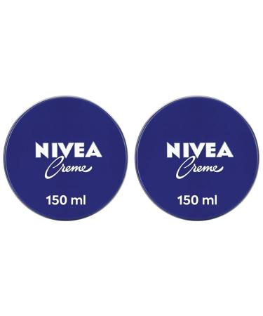 Nivea cream can dose universal care (150 ml) classic moisture cream for all skin types rich skin cream with a nourishing eucerite (pack with 2) 150 ml (2 -pack)