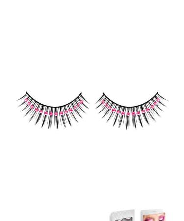 Pink Diamante False Eyelashes 12