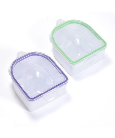2pcs Nail Soaking Bowl Set - Professional Acrylic & Dip Powder Remover - Home Salon Spa Manicure Supplies - Buy Online on GoSupps.com