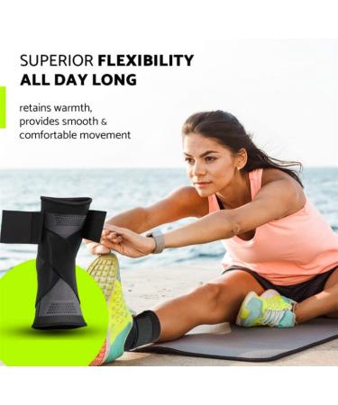 Adjustable Ankle Brace Compression Support for Men and Women - Relief for Sprained Ankles - Buy Online on GoSupps.com