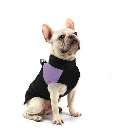 Femax dog coat for dogs dog jackets waterproof warm jacket for small medium -sized large dogs winter jacket warm padded puppy vest pet clothing for cold weather purple 3xl (breast 56cm back 50cm)