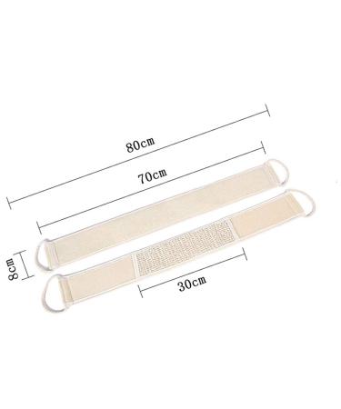 Natural Loofah Back Scrubber - Exfoliating Long Handle Cleaner for Women and Men | 4 Pcs Bathroom Shower Accessories - Buy Online on GoSupps.com