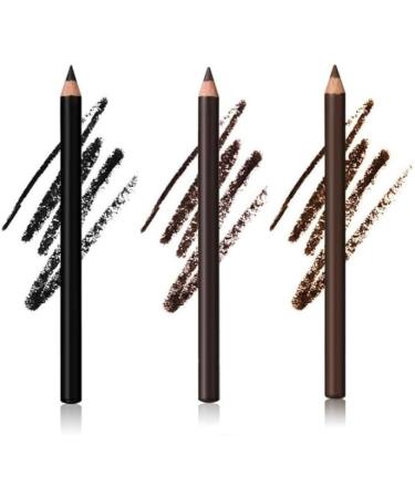 Mciluyaiio Systemous 24 Hour Water Resistant Eyeliner Double Pointed Kajal Pen 2in1 Eyeliner and Eyebrow Pen NonFade NonFade Even and Easy to Color Dark Brown - Buy Online on GoSupps.com