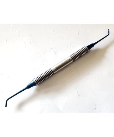 Dental Amalgam Filling Instruments Composite Shaper Double Ended with Hollow Handle (Titanium Coated Blue)