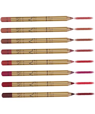 Lip Pencil Set 8pcs LIP LIP CURT KIT TEMPERPHERSHER LIP LIP LIVERS LE DURNATION RETRO LE Lipsticks with Golden Sweat Proof Lip Set - Buy Online on GoSupps.com