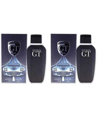 New Brand Perfumes GT EDT Spray Men 3.3 oz (sem numero) (Pack of 2) 3.3 Ounce (Pack of 2)