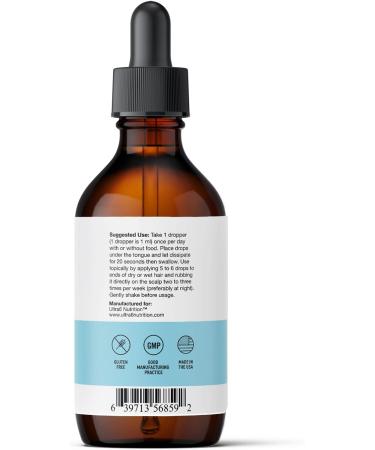 Biotin Liquid with Hair Vitamins for Hair, Skin, Nails, and Immunity Support - Buy Online on GoSupps.com