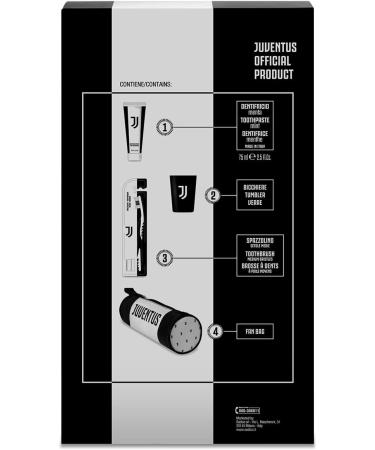  Naturaverde Naturaverde | Kids - Football Team - Juventus Oral Care Kit manual toothbrush with medium bristles mint toothpaste 75 ml glass with logo and case with logo - Buy Online on GoSupps.com