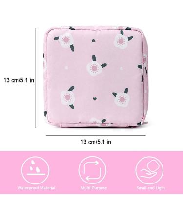 Sanitary Napkin Storage Bag 3pcs - Menstrual Cup Pouch & Cloth Portable Bags for Feminine Hygiene - Buy Online on GoSupps.com