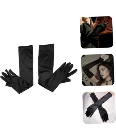 Beavorty 6 Pairs long gloves women costume bridal dance gloves elbow length gloves decorative gloves satin finger gloves mittens opera performance gloves spandex portable Miss clothing - Buy Online on GoSupps.com