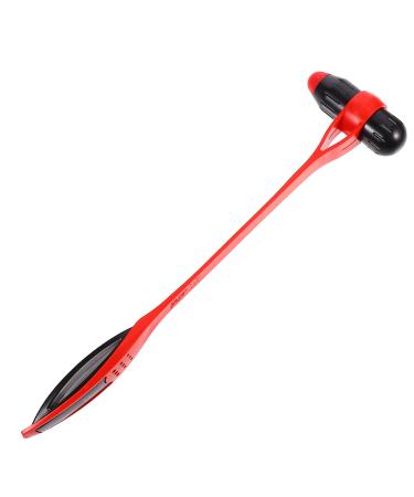 Healifty silicone-massage hammer Manual back massage devices Back scratches Silicone Back massager Handheld Manual back massage devices black 32.5x8.5cm