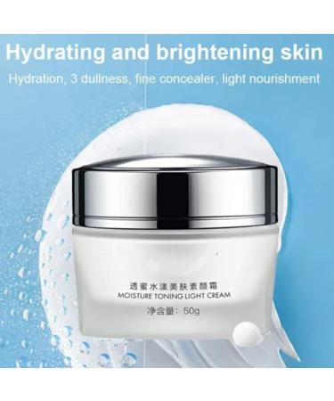Laluerck Facial Makeup Toning Light Cream Hiding Pores Whitening Cream Moisturizer Facial Modification Cosmetics - Buy Online on GoSupps.com