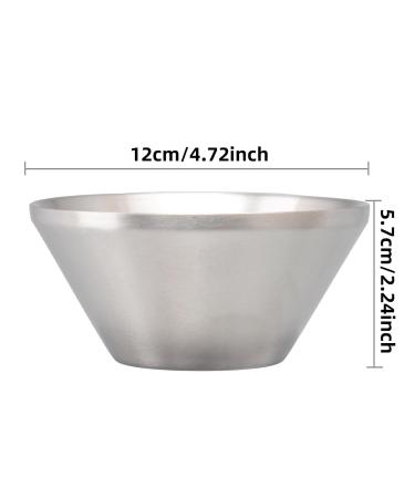 Colcolo Stainless Steel Shaving Bowl - Luxurious 12 cm Shaving Mug with Tactile Texture - Perfect for Smooth Shaves - Buy Online on GoSupps.com