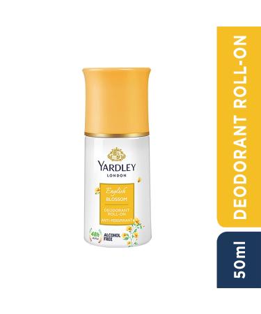 Yardley 1 London English Blossom Deodorant Roll-On 50ml - Long-lasting Floral Scent - Buy Online on GoSupps.com