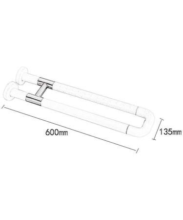 Bathroom Grab Bar Safety Support Rail Grab Bar 23.6 inch Bathroom Grab Bar Shower Grab Bar Safety Hand Rail Stainless Steel Shower H - Buy Online on GoSupps.com