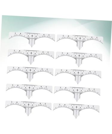 Beavorty 20 Pcs Eyebrow Guide Measure Tool Eyebrow Ruler Brow Ruler Sticker Eyebrow Stencil Disposable - Buy Online on GoSupps.com