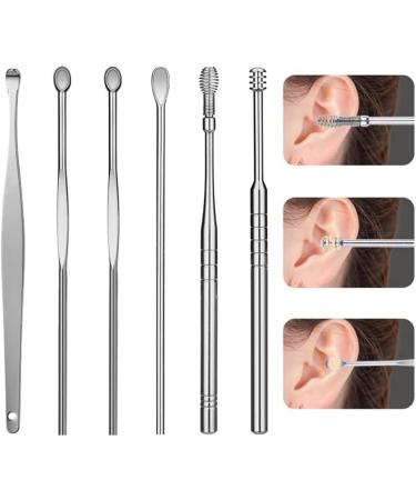 6 Pcs Ear Wax Removal Kit with Storage Box - One-Piece Ear Cleaner for Adults and Kids - Buy Online on GoSupps.com
