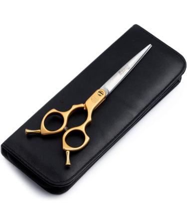 Moontay 6.5 Professional Curved Pet Grooming Scissor - 440C Japanese Stainless Steel, Ultra-Light Aluminum Handle, Dog Cat Shear/Scissor - Gold 6.5 Straight Cutting - Buy Online on GoSupps.com
