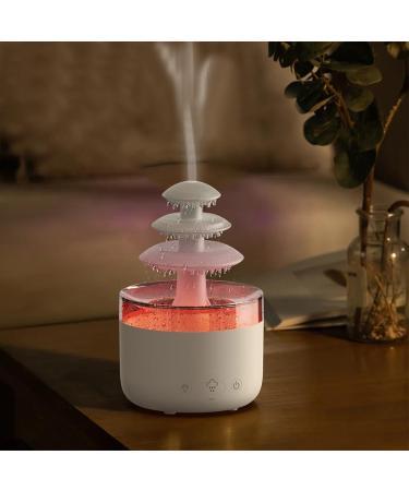 Rain Cloud 500ML Humidifier with Remote LED Lights & Aromatherapy - Ideal for Sleep & Relaxation - Buy Online on GoSupps.com