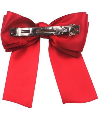 6PCS Big Bow Satin Hair Clips Ribbon French Hair Barrettes Bowknot Clip Hair Bow Clips Bow Hairpins Hair Accessories with Tails(Color Random) - Buy Online on GoSupps.com