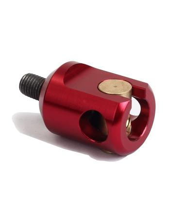 SOPOGER Bow Stabilizer Quick Disconnect Double Joint Archery Shock Absorber Connector Adjustable Bow Rod Stabilizer Red