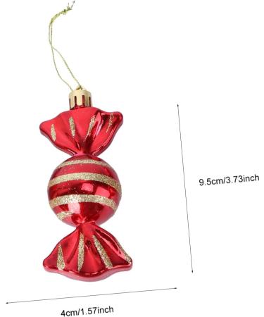Zerodeko 8pcs Candy Pendant Xmas Candy Holiday Tree Ornament Christmas Hanging Pendant Stuffing Child Mint - Buy Online on GoSupps.com