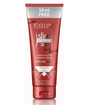 Eveline Slim Extreme 3D Thermo Active Slimming Serum Anti-Cellulite Fat Burner 8.45 Fluid Ounce