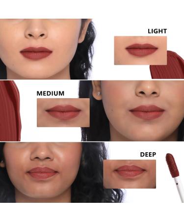 Plum Matte In Heaven Liquid Lipstick - Non-Drying Smudge-Proof 100% Vegan & Cruelty Free | Cocoa Mocha-130 - Shop Internationally - Buy Online on GoSupps.com