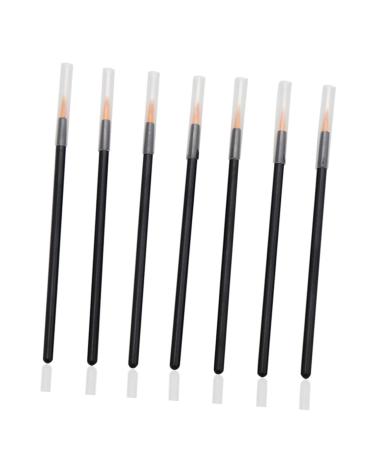 Angoily 100pcs Eye Makeup Brush Lip Liner Marker Eye Makeup Tools Eyeliner Brush With Hat Fake Eyelashes