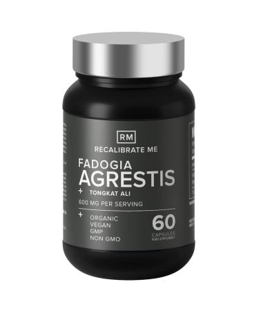 Recalibrate Me Fadogia Agrestis T Complex Drive Performance Endurance and Muscle Mass - 60 Vegetable Capsules Vegan Gluten Free Non-GMO