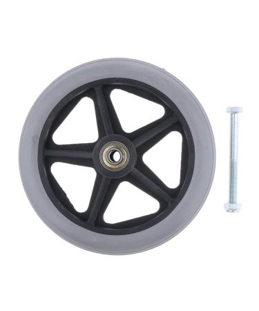 UGPLM Durable Strong Alloy Front Castor Wheels Replacement Part Tool 5/16 inch Bearing 6 inch 7 inch 8 inch Diameter Gray 6 inch