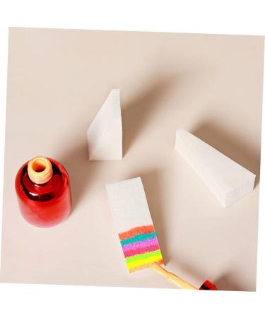 FRCOLOR 30 Pieces Triangular Sponge Tool Beauty Sponge Makeup Sponge Wedges Applicator Eyeshadow Sponge Nail Art Stamping Stamper for Colouring Nails Scraper White - Buy Online on GoSupps.com