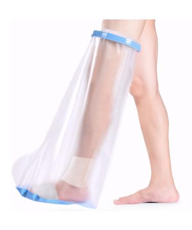 Fasola Leg Protector Showering Non-Slip Cast Cover for Half Leg Broken Knees Toe Ankle Foot Reusable Cast Bag Keep Foot Dry M Non Slip Bottom