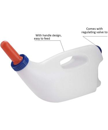 Redxiao 4L Plastic Calf Milk Bottle with Handle - Nursing Milk Feeder for Calf Cattle - Buy Online on GoSupps.com