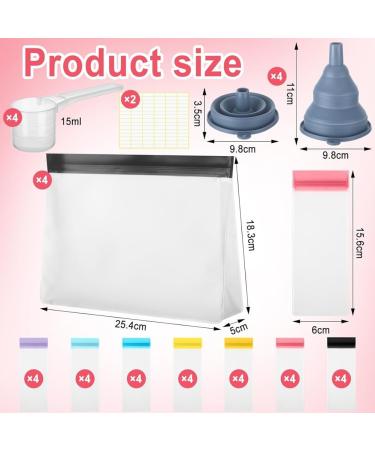 Ensemble de Sachets de Voyage R utilisables pour Poudre de Prot ine en Dose Zipp s Organisateur Portable pour Le Stockage de Suppl ments. - Buy Online on GoSupps.com