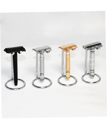 Frcolor Safety Razor Stand & Bowl - Rustproof Metal Manual Shaving Holder for Men - Secure & Stylish Razor Base - Buy Online on GoSupps.com