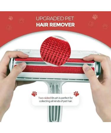 Pet Hair Remover & Reusable Lint Roller - Effective Cat & Dog Fur Removal Tool for Furniture Carpet Clothing | Portable Multi-Surface Solution (Red - Buy Online on GoSupps.com