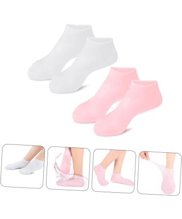 minkissy 6 Pairs Exfoliating Moisturizing Socks Foot Care for Women Silicone Socks Foot Care Lotion Foot Care Socks Heels for Girls Moisturizing Feet Socks Household Foot Mask Sebs Miss - Buy Online on GoSupps.com