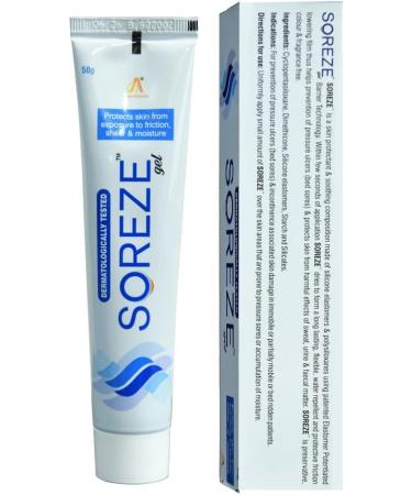 Verem Soreze Bed Sores Prevention Gel | Clinically Proven Skin Protectant | Silicone Barrier Layer for Bed Sore Prevention | 50gm Pack - Buy Online on GoSupps.com