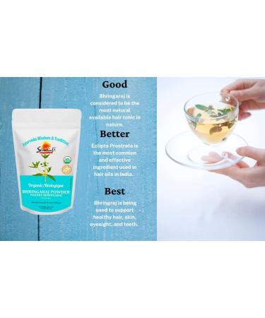 Organic Bhringaraj/Bhringraj Powder 200g/ NPN 80094106 / Eclipta Prostrata/For healthy hair skin and teeth - Buy Online on GoSupps.com
