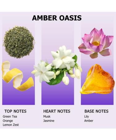 Aromely Amber Oasis Diffuser Oil Scent - Essential Oils for Diffusers Aromatherapy - Sophisticated Aroma Blend of Green Tea Orange Lemon Zest Inspired by The Most Luxurious Hotels - 150ml - Buy Online on GoSupps.com