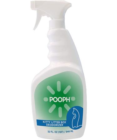 Pooph Pet Odor Eliminator & Kitty Litter Spray 2-32oz Bottles - Molecular Odor Dismantler for Dogs & Cats | Urine, Poop, Pee Deodorizer | Fresh & Clean Furniture Safe - Buy Online on GoSupps.com