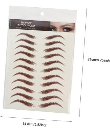 PLAFOPE Eyebrow Pen 9 sheets Hairlike Stickers Sticker Transfers Transfer False Shaping Imitation Artificial Temporary - Buy Online on GoSupps.com